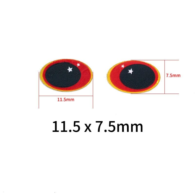 240 piezas ojos artificiales para señuelos de pesca 7.5mm y 9mm miniatura 2