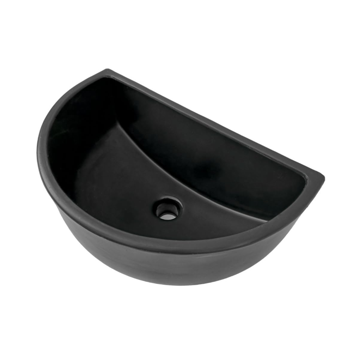 Varile Bassin de vidange en plastique pour jardin et cave, incl. grille de vidange et filtre à cheveux en plastique, diverses couleurs (Noir)