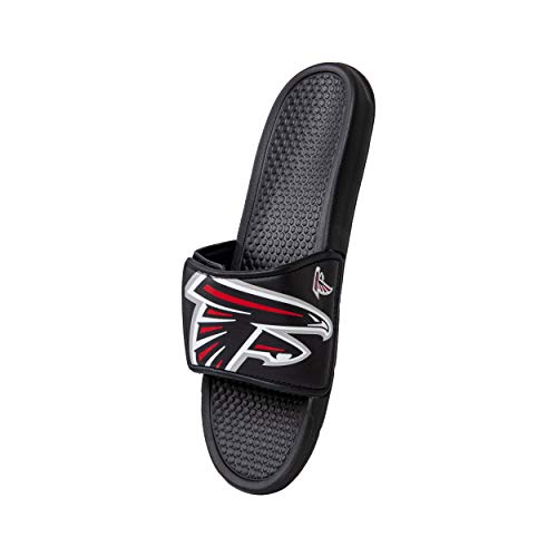 Image of FOCO mens NFL Team Cropped Big Logo Shower Sport Slide Flip Flop Sandals