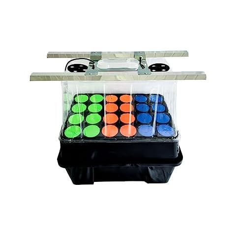 Clone Machine 24 Site Aeroponic Hydroponic System (Clone Machine w/Light, 1) Cover
