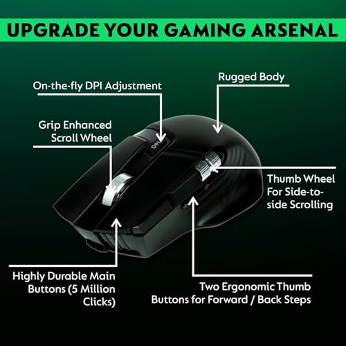 Image of Corporal Ultimate Pack | StrikeX 10,000 DPI Gaming Mouse with RGB, Dual Mode | Havoc Pro Wired Mechanical Keyboard with Backlit RGB & Anti-Ghosting | Complete Gaming Setup