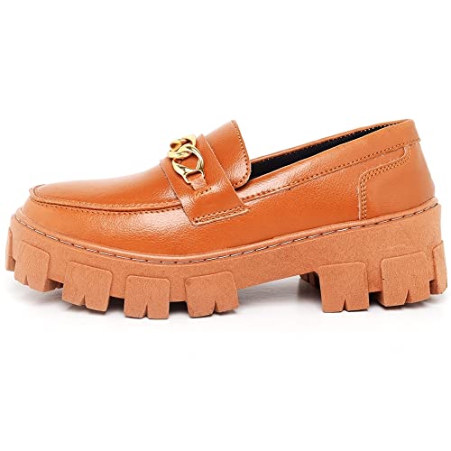 Sapato Feminino Mocassim Okford Modern DUBUY 1413AB Tamanho:37;cor:Marrom;gênero:Feminino