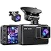 Dash Cam Front and Rear, 2.5K+1080P Dual Dash Camera for Cars, 2’’ Display Mini Car Camera, G-Sensor Dashcam, Night Vision, 24H Parking Mode, Loop Recording, 170°Wide Angle