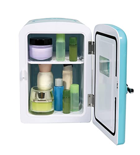 Frigidaire Efmis175-Blue Portable Mini Fridge-Retro Extra Large 9-Can Travel Compact Refrigerator, Blue, 6 Liters #TOP2
