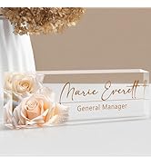 Custom Name Plate for Desk | Personalized Desk Name Plate | Personalized Boss Employee Appreciati...