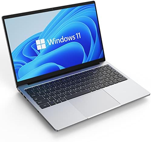 OTVOC Laptop 15.6 inch Windows 11, VocBook 15, Intel Celeron N5100, 16GB RAM, 512GB PCIE NvMe SSD , 4TB Expansion, 15.6" FHD IPS, 2.0MP, 2.4G+5G WiFi, Bluetooth 5.0, Type-C, HDMI, RJ45, HDD, Silver
