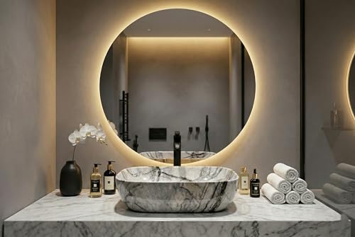 Image of Designer Ceramic Wash Basin For Bathroom | Over Counter Bathroom Basin | Counter Top Bathroom Sink | Wash Basin For Restaurant, Hotel (18 x13 x 5 Inch) (111)
