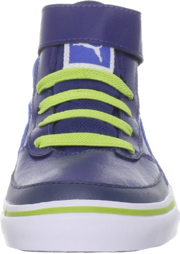 Puma Maeko S Mid V Sneaker (Toddler/Little Kid/Big Kid),Twilight/Princess/Chartreuse,4 M US Toddler2