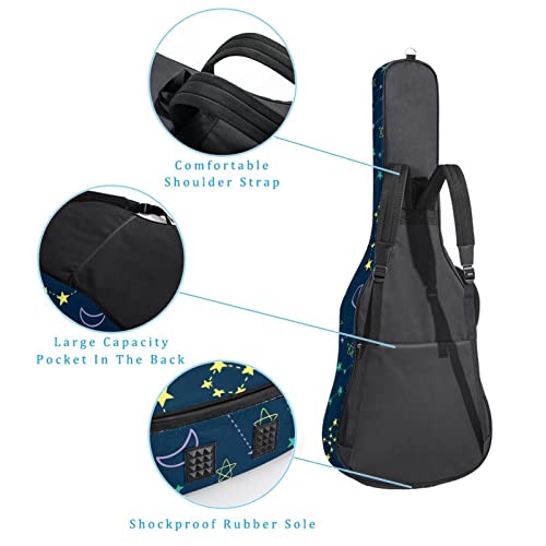 Hondank Étui de protection rembourré pour guitare acoustique classique, Multicolor 08, 42.9×16.9×4.7 in, Organiseur de… - Les Beatles, Paul McCartney, John Lennon, RIngo Starr, George Harrison Hondank Étui de protection rembourré pour guitare acoustique classique, Multicolor 08, 42.9x16.9x4.7 in, Organiseur de… – Image 4