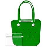 Bolsa de goma XL impermeable para playa, lavable, bolsa de almacenamiento, duradera, moderna, para viajes, deportes, Verde, Large