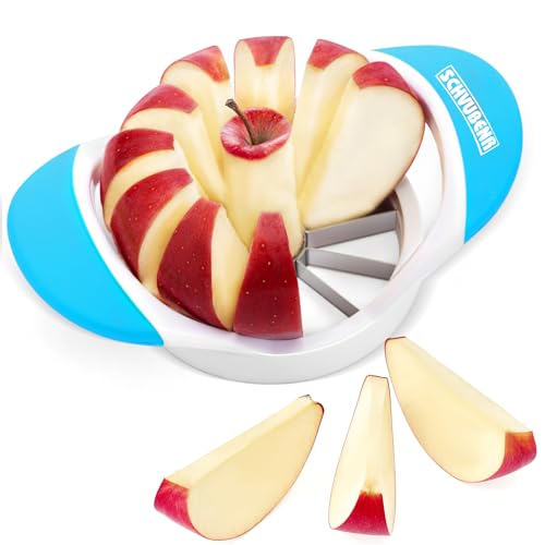 SCHVUBENR Apple Slicer with 12 Sharp Blades (Blue)