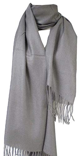 Premium Pashmina Shawl Wrap Scarf - Grey