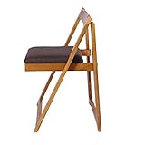 n/a Silla Plegable de Madera, con Respaldo Escritorio Silla Taburete Salón Asiento Diseño de la Vendimia