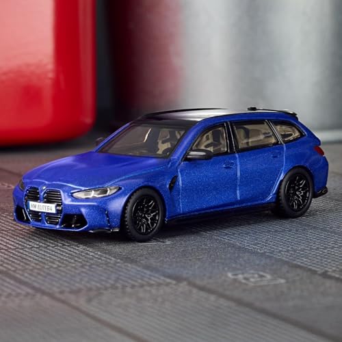 Image of Hot Wheels Elite 64 BMW M3 Touring Mattel Creations HNJ58 Collectiable 1:64 Scale Die-Cast Car (Blue)