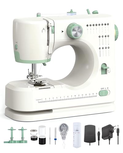 Upgraded Beginner Sewing Machine Portable Sewing Machine with 16 Stitch