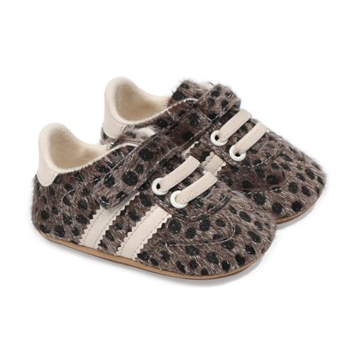 Image of Baby Boys Girls Sneakers Toddler Non-Slip Soft Rubber Sole First Walking Shoes Infant Newborn Crib Dress Shoes