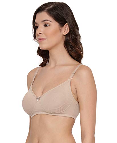 Image of Lyra Women's Moulded Encircled Bra(513) Pack of 2 White & Black,30B