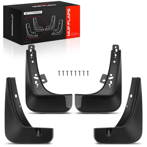 Image of A-Premium Mud Flaps Compatible with Chevrolet Sonic 2012 2013 2014 2015 2016, No Drilling Required Mud Guards with Hardware Accessories, Set of 4 Front and Rear