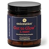 oxiceutics Gut to Glow – L. reuteri Probiotic + Marine Collagen & Hyaluronic Acid – Formulated with Dr. William Davis