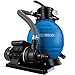 Deuba Filtro per Piscina 10.200 L/h Impianto di Filtrazione a Sabbia Pompa Filtraggio Serbatorio 25L