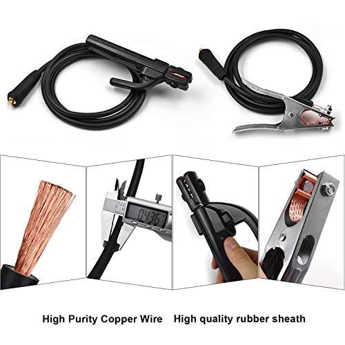 Hitbox 200Amp Arc Mma Welder 110V 220V Stick Welding Machine Portable Lightweight Mini Dc Inverter Hot Start Welder With Electrode Holder Work Clamp Input Power Adapter Cable #TOP3