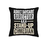 Stand-up Comedian Open Mic Stand up Comedy Throw Pillow