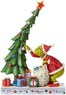 Enesco Jim Shore Dr. Seuss The Grinch Undecorating The Tree Figurine, 10.43 Inch, Multicolor