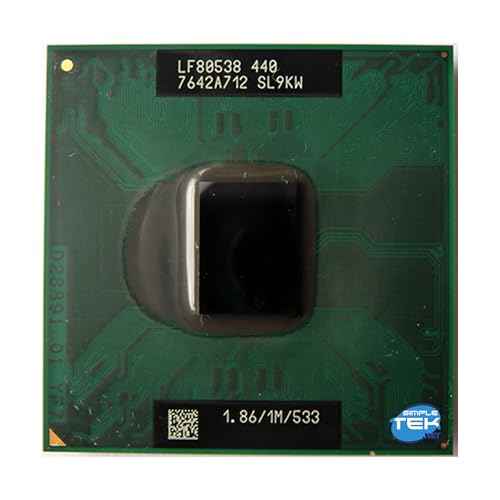 SIMPLETEK - Procesador móvil Celeron M 440 1,86 GHz, zócalo PPGA/FCPGA 478/479, 1 MB caché L2, 533 MHz FSB (reacondicionado)