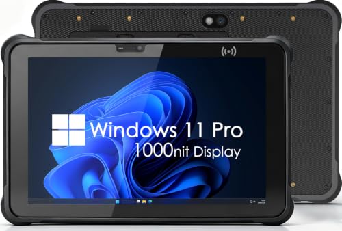 Image of Kayoote ST11 Pro+ 10.1 inch Rugged Tablet, 1000nit Sunlight Readable Display, Win 11 Pro, Core i5-8200Y, 8GB RAM 256GB ROM, IP65 Waterproof Pad, 4G LTE, WiFi, GPS, NFC, 6000mAh