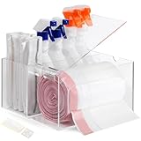Storage Standard Trash Bag Kitchen Organizers and Storage Under Sink Dispenser - Large Garbage Bag Under Sink Organizer Bathroom - Acrylic Bathroom Storage Organizer Cabinet