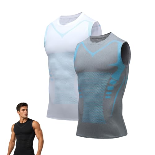 Débardeur compression homme gilet ionique respirant pour un maintien optimal