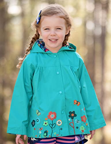 Arshiner Girl Baby Kid Waterproof Hooded Coat Jacket Outwear Raincoat Hoodies, Blue, 2-6 Years #TOP3