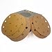 TigerShark 5 Inch 9 Hole Sanding Discs Grit 80/100/120/150/220 Assortment 50pcs Pack Special Anti Clog Coating Paper Gold Line Hook and Loop Velcro Dustless Random Orbital Sander Paper Coarse