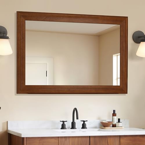 Bathroom Mirrors for Wall 24 x 36 Inch, Rustic Home Wall Decor