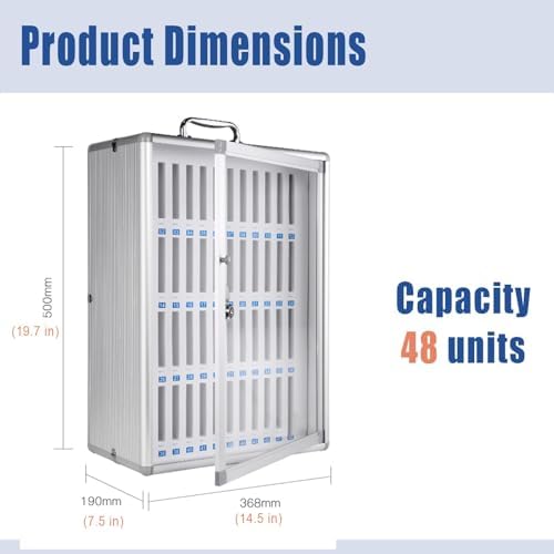 36 Slots Wooden Cell Phone Locker - Secure Storage Cabinet for Classroom, Office & Factory - Perfect Cell Phone Lock Box for Organized Storage Solutions