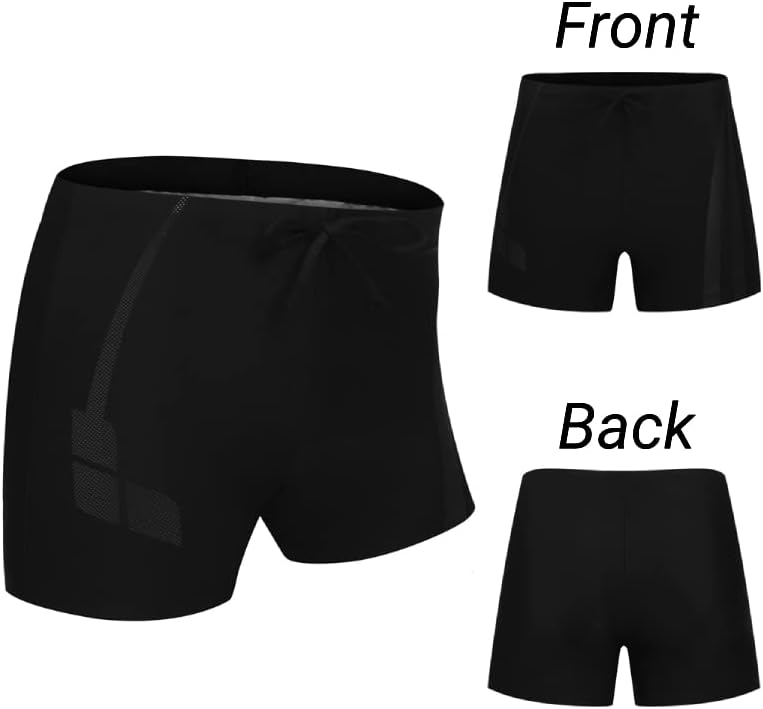 COOFANDY Men's Square Leg Swim Briefs Athletic Quick Dry Bathing Suit Square Leg Board Short for Men - Image 5