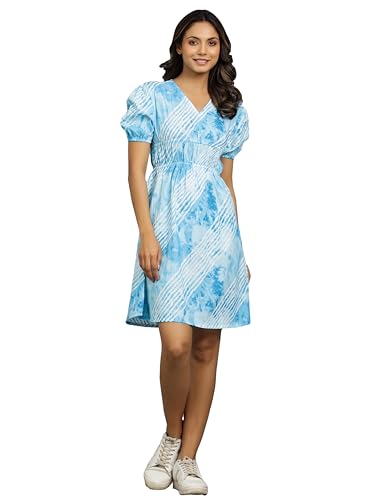 Image of Ravaiyaa - Attitude is everything Womens Soft Crepe Silk Casual Dress Summer Floral Printed Dress Ladies Tank Midi Sundress