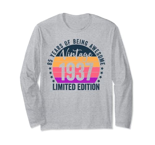 85 Years of Being Awesome 1937 Birthday Manga Larga