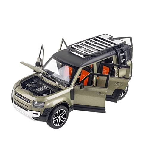 Land Rover Defender 1:24 en alliage moulé sous pression miniature de collection verte
