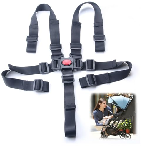 5 Punkt Gurt Sicherheitsgurt, Ersatz-Sicherheitsgurte für Baby Kinderwagen...