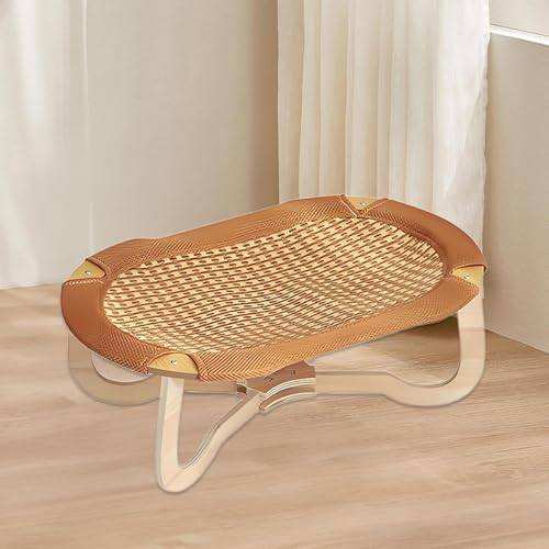 Cama para gatos de ratán y cuna elevada para cachorros resistente a arañazos 4