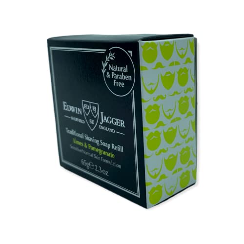 Edwin Jagger Boxed Shaving Set For Men - Shaving Bowl | Shave Soap | Alum Block (Ebony Bowl, Lime And Pomegranate Shave Soap, Alum Block) #TOP4
