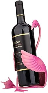 Tooarts Wine Bottle Rack Wine Holder Flamingo Metal Wine Shelf Home Decorations Gifts Interior Decorations