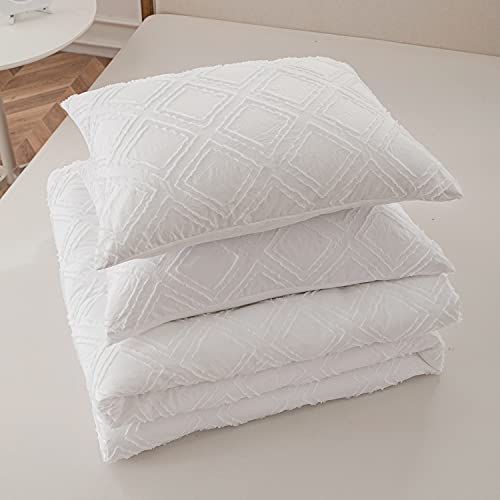 Sleepbella King Size Comforter Set Lightweight Microfiber Bedding Set, Diamond Tufted Design, Soft And Fluffy King Bed Comforter For All Seasons, White (King,104" W X 90" L, 3 Pieces) #TOP7
