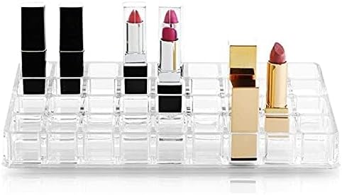 Miniatura 5 de LEILIN Organizador de cajones de lápiz labial con 36 ranuras para almacenamiento de brillo de labios, soporte de aceite esencial, organizador de