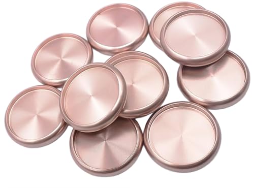 Premium Aluminum Discbound Planner Discs – 11 Pack – Smooth Page Turning – Compatible with Happy Planner, TUL, ARC – FeroniArt (Rose Gold, 1.25)