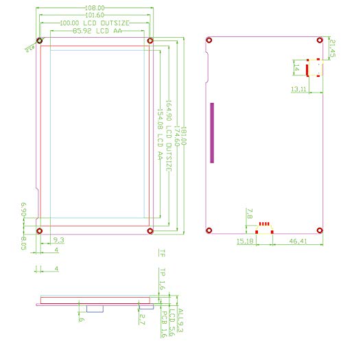 Image of Nextion Intelligent 7 inch HMI Display 5V Capacitive Touch Screen 800x480 TFT LCD for Arduino ESP32 (NX8048P070-011C)