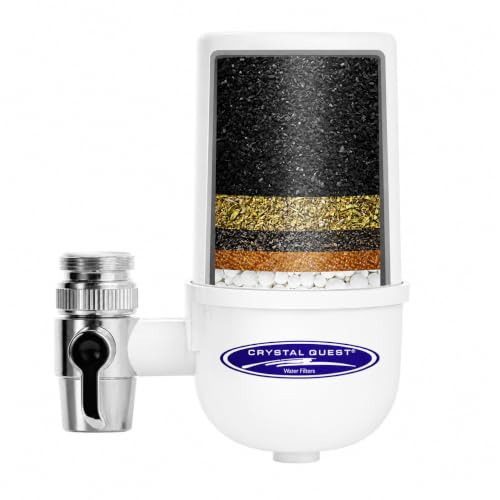 Image of Crystal Quest Faucet Mount Water Filter, ISO Certified 2000-Gallon Capacity