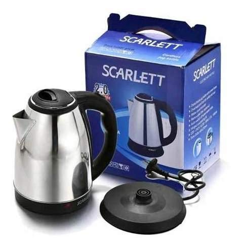 Chaleira elétrica de Aço Inox Scarlett 2 Litros 127V 2000W