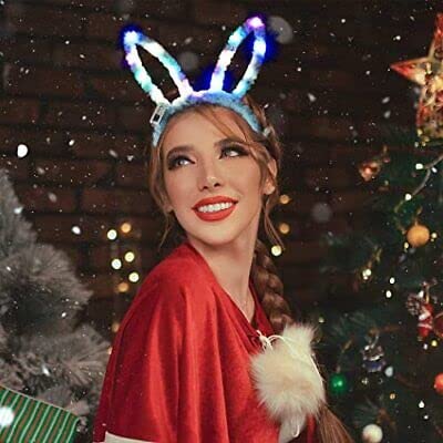 AK Store Rabbit Ears 14-LED Lights Flashing Headband, Light Up Bunny Ears Hairband Halloween Christmas Party Concert Hair Accessories for Kids & Adults (B0BRVTMHT7) Amazon Price History, Amazon Price Tracker